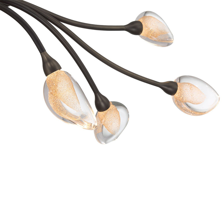 Lib & Co. - 12233-043 - LED Chandelier - Modena - Black With Gold Accent