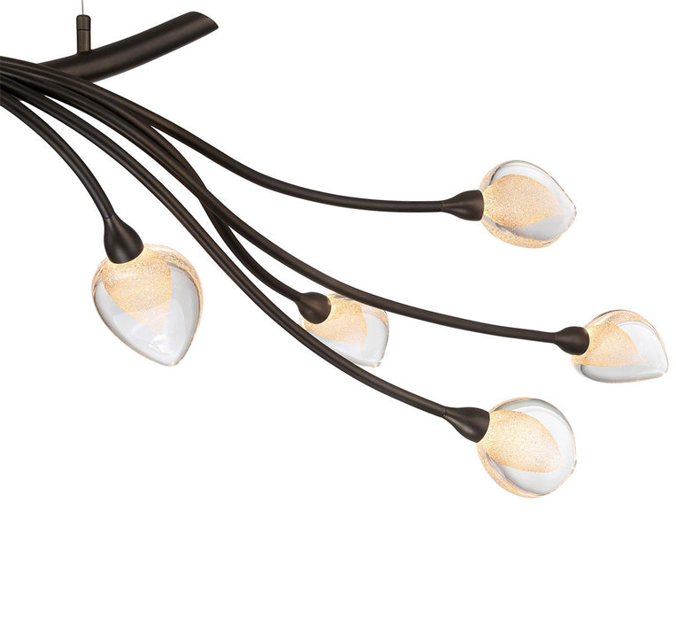 Lib & Co. - 12234-043 - LED Chandelier - Modena - Black With Gold Accent