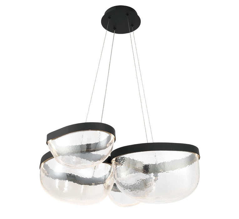 Lib & Co. - 12236-08 - LED Chandelier - Aveah - Sand Black