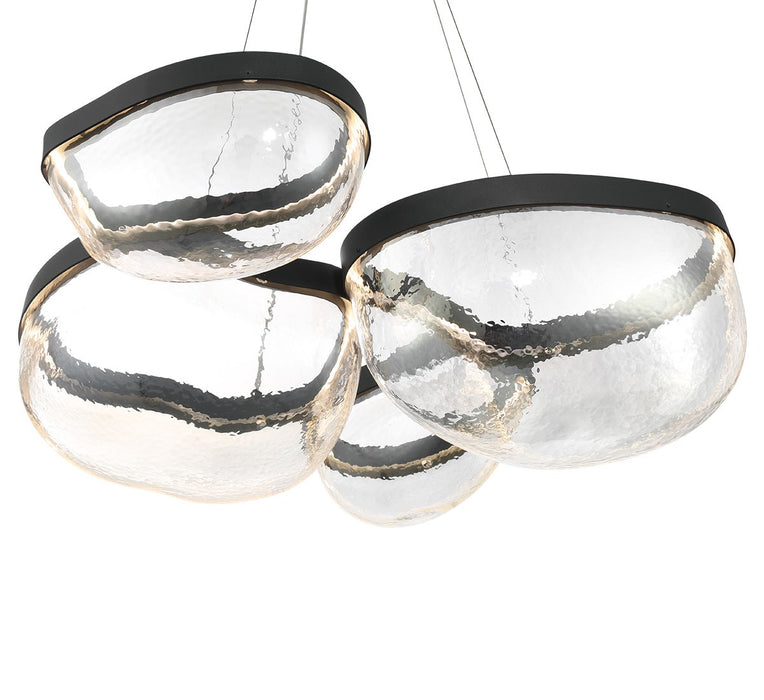 Lib & Co. - 12236-08 - LED Chandelier - Aveah - Sand Black