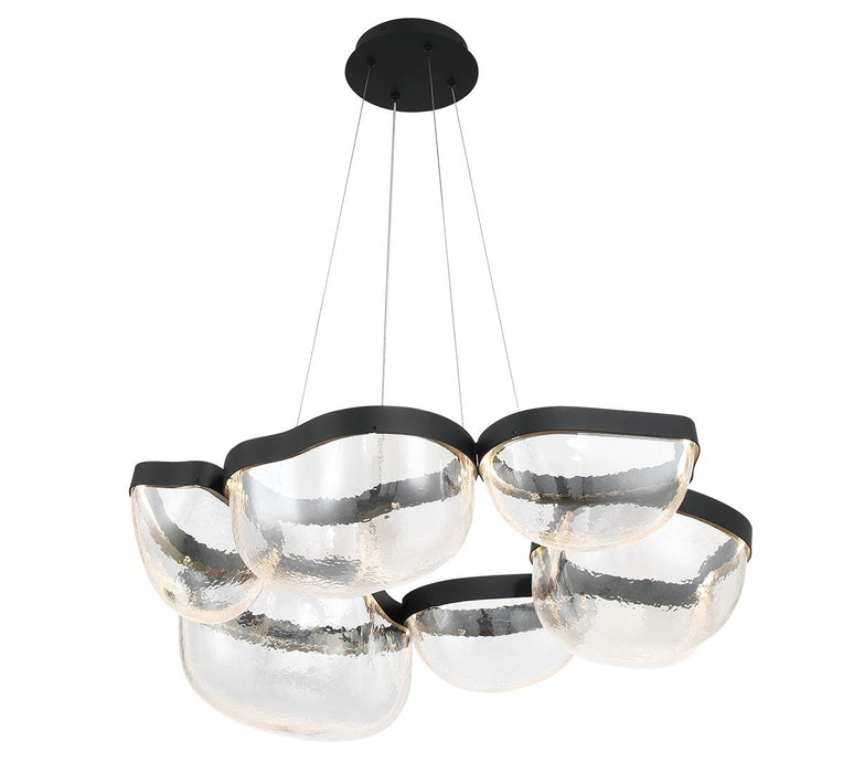 Lib & Co. - 12237-08 - LED Chandelier - Aveah - Sand Black