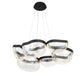 Lib & Co. - 12237-08 - LED Chandelier - Aveah - Sand Black