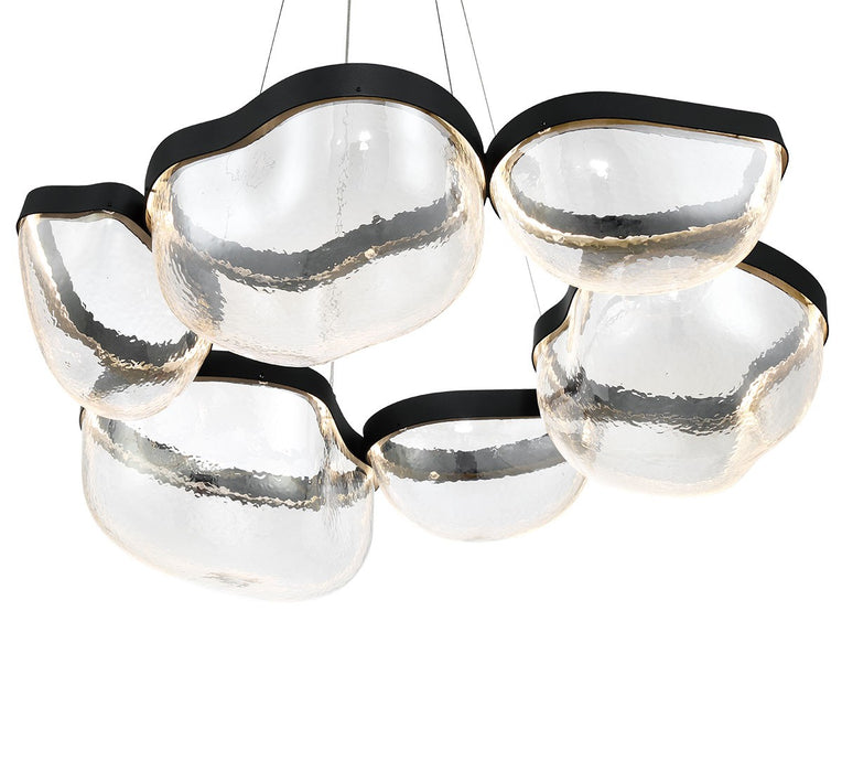 Lib & Co. - 12237-08 - LED Chandelier - Aveah - Sand Black