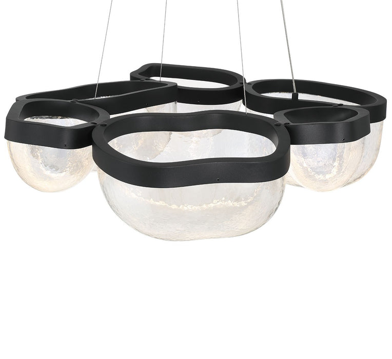 Lib & Co. - 12237-08 - LED Chandelier - Aveah - Sand Black