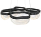 Lib & Co. - 12237-08 - LED Chandelier - Aveah - Sand Black