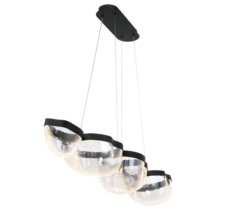 Lib & Co. - 12239-08 - LED Chandelier - Aveah - Sand Black