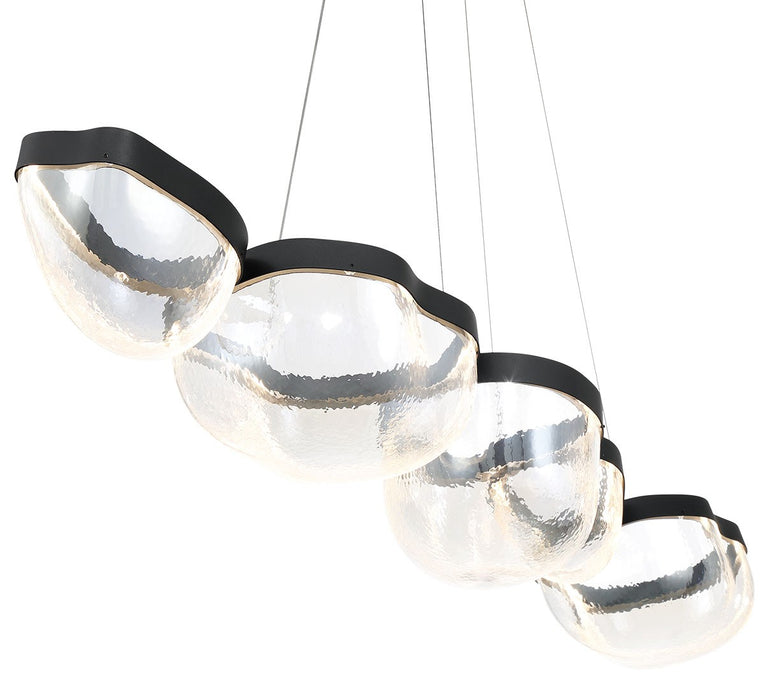 Lib & Co. - 12239-08 - LED Chandelier - Aveah - Sand Black