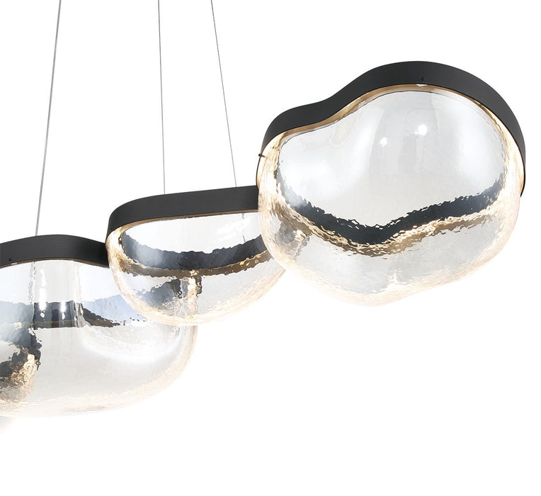 Lib & Co. - 12239-08 - LED Chandelier - Aveah - Sand Black