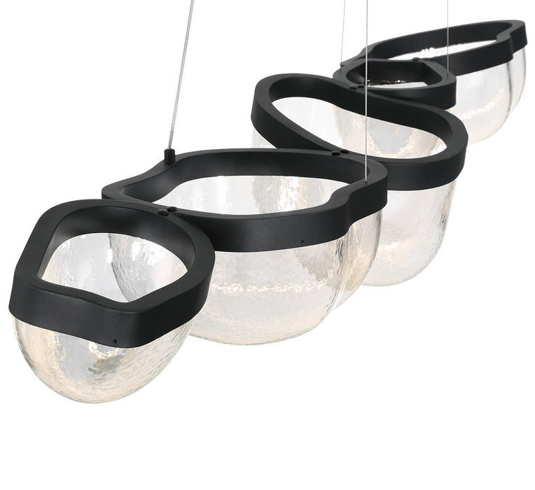 Lib & Co. - 12239-08 - LED Chandelier - Aveah - Sand Black