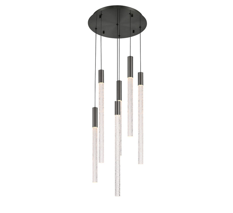 Lib & Co. - 12271-048 - LED Chandelier - Gravina - Brushed Gun Metal