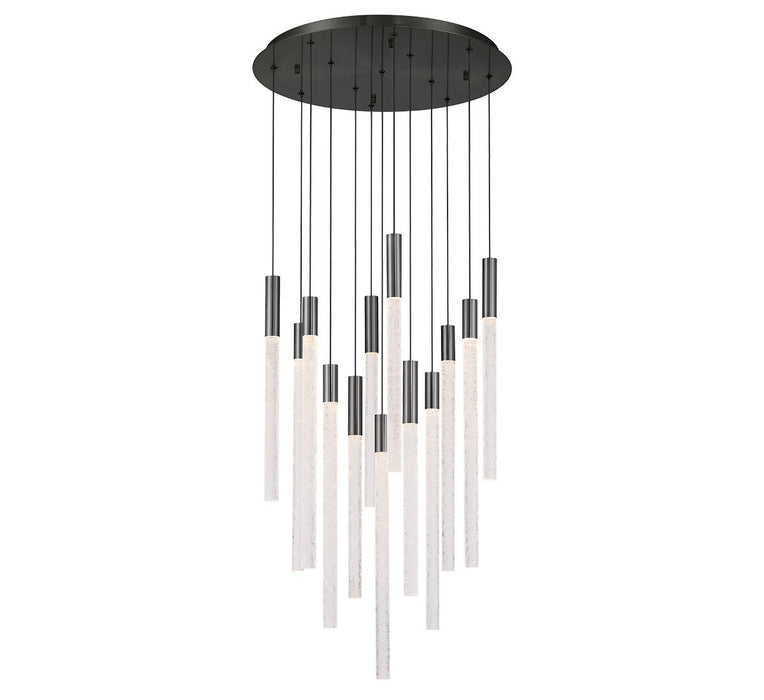 Lib & Co. - 12272-048 - LED Chandelier - Gravina - Brushed Gun Metal