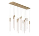 Lib & Co. - 12275-037 - LED Chandelier - Gravina - Brushed Brass