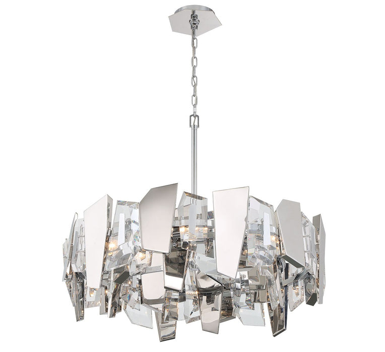 Lib & Co. - 12215-01 - Eight Light Chandelier - Castellana - Chrome