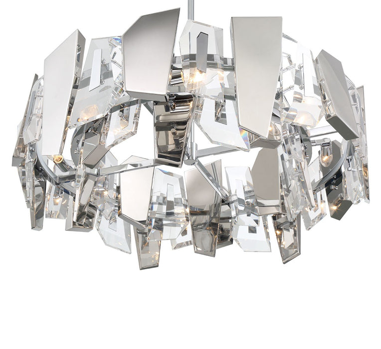 Lib & Co. - 12215-01 - Eight Light Chandelier - Castellana - Chrome