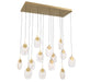 Lib & Co. - 12294-030 - LED Chandelier - Castelo - Painted Antique Brass
