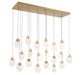 Lib & Co. - 12295-030 - LED Chandelier - Castelo - Painted Antique Brass