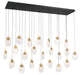 Lib & Co. - 12296-02 - LED Chandelier - Castelo - Matte Black