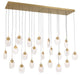 Lib & Co. - 12296-030 - LED Chandelier - Castelo - Painted Antique Brass