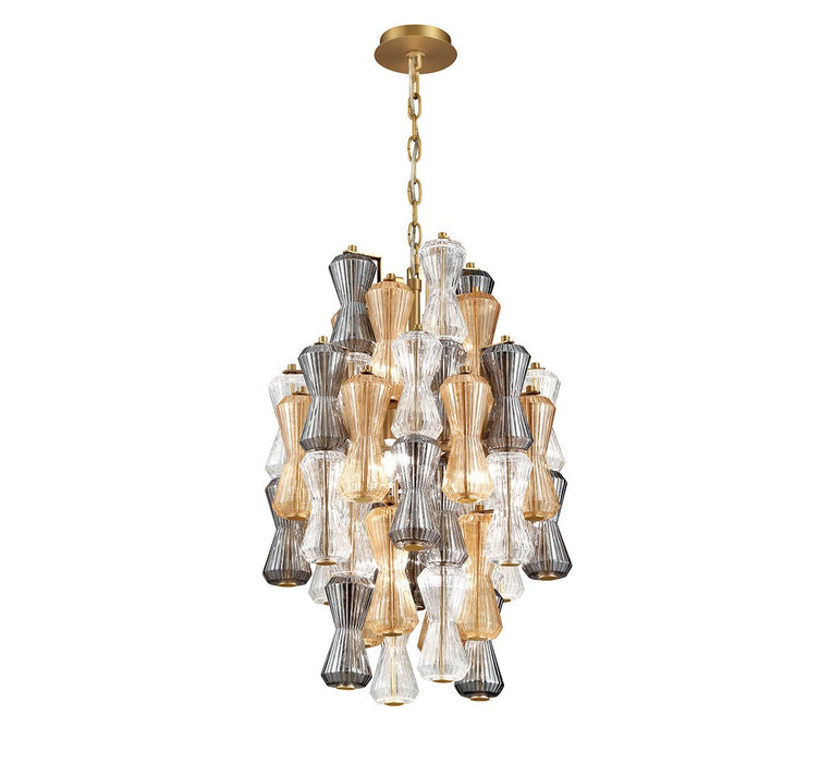 Lib & Co. - 12200-022 - Eight Light Chandelier - Veneto - Aged Brass