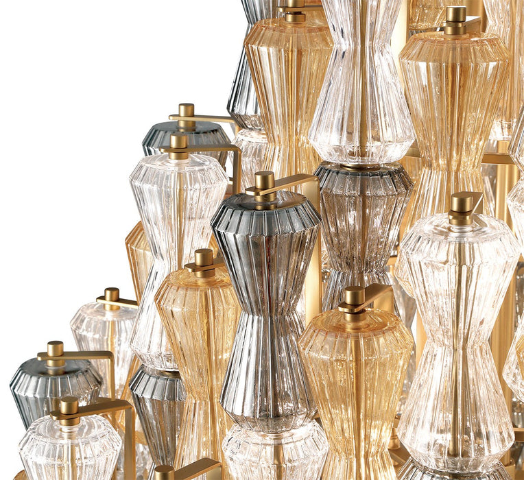 Lib & Co. - 12200-022 - Eight Light Chandelier - Veneto - Aged Brass