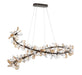 Lib & Co. - 12222-043 - LED Chandelier - Pisa - Black with Gold Accent