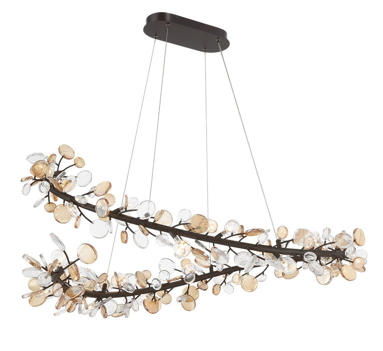 Lib & Co. - 12222-043 - LED Chandelier - Pisa - Black with Gold Accent