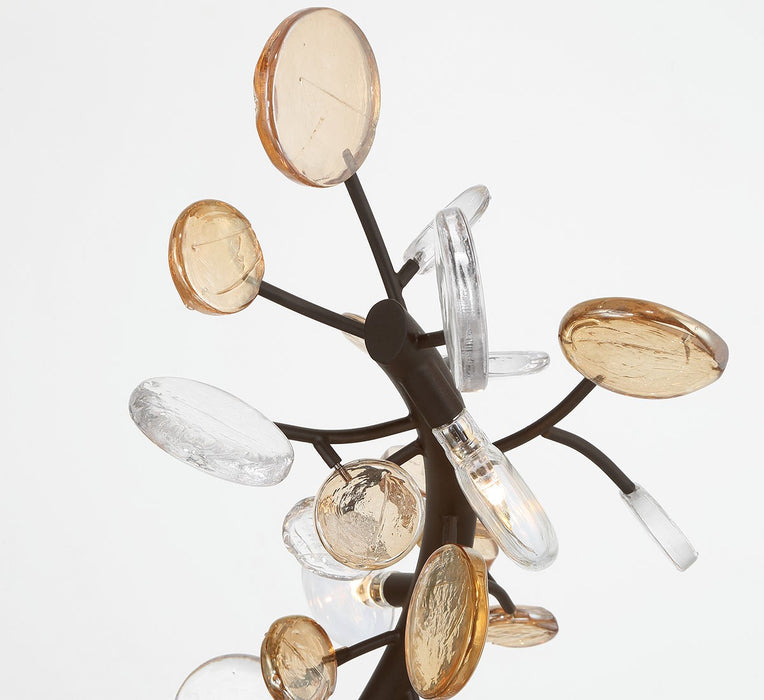 Lib & Co. - 12222-043 - LED Chandelier - Pisa - Black with Gold Accent