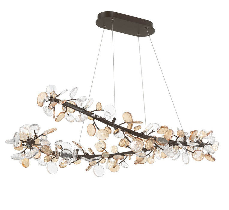 Lib & Co. - 12223-043 - LED Chandelier - Pisa - Black with Gold Accent