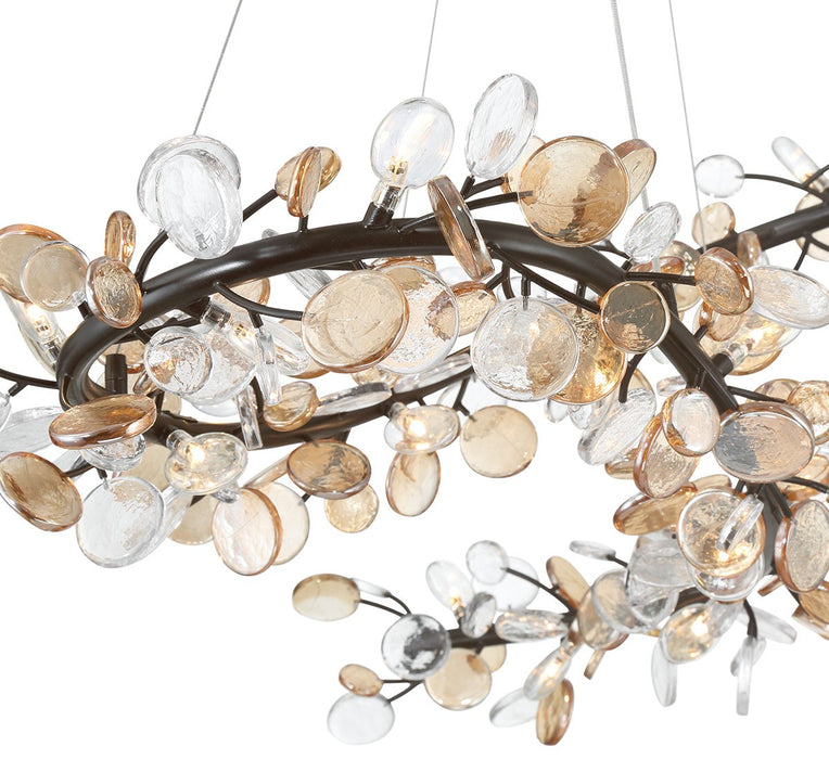 Lib & Co. - 12223-043 - LED Chandelier - Pisa - Black with Gold Accent