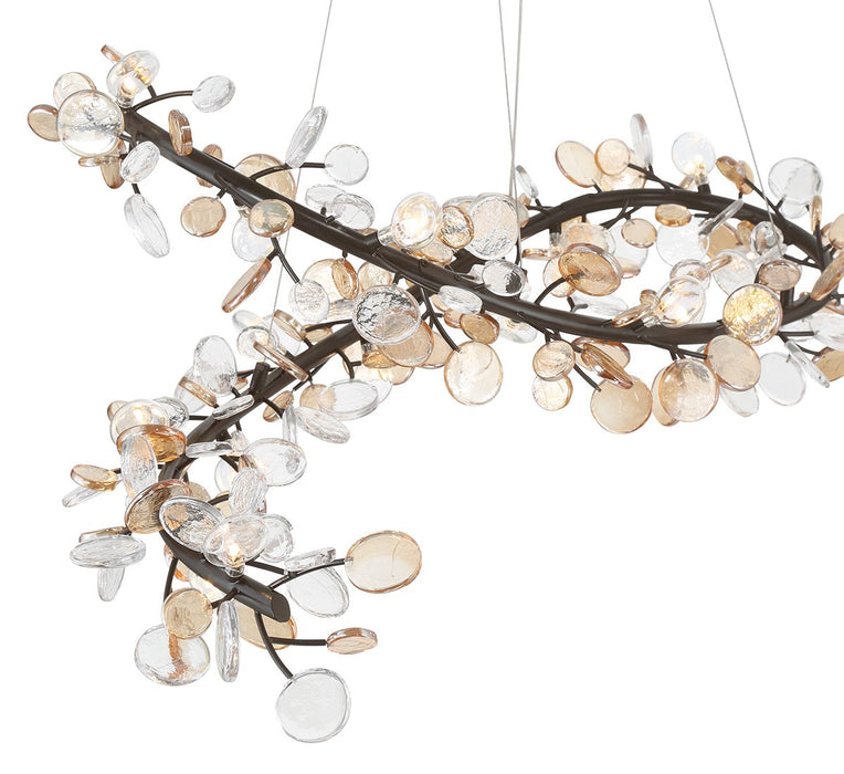 Lib & Co. - 12223-043 - LED Chandelier - Pisa - Black with Gold Accent