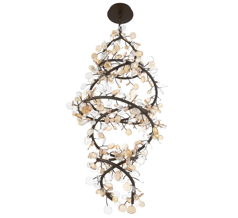 Lib & Co. - 12224-043 - LED Chandelier - Pisa - Black with Gold Accent