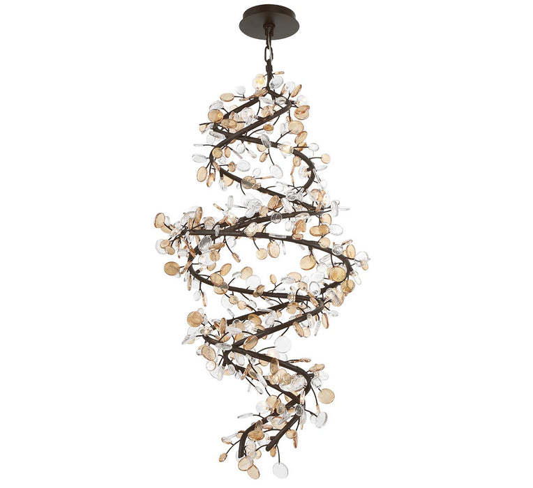 Lib & Co. - 12224-043 - LED Chandelier - Pisa - Black with Gold Accent