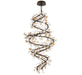 Lib & Co. - 12224-043 - LED Chandelier - Pisa - Black with Gold Accent