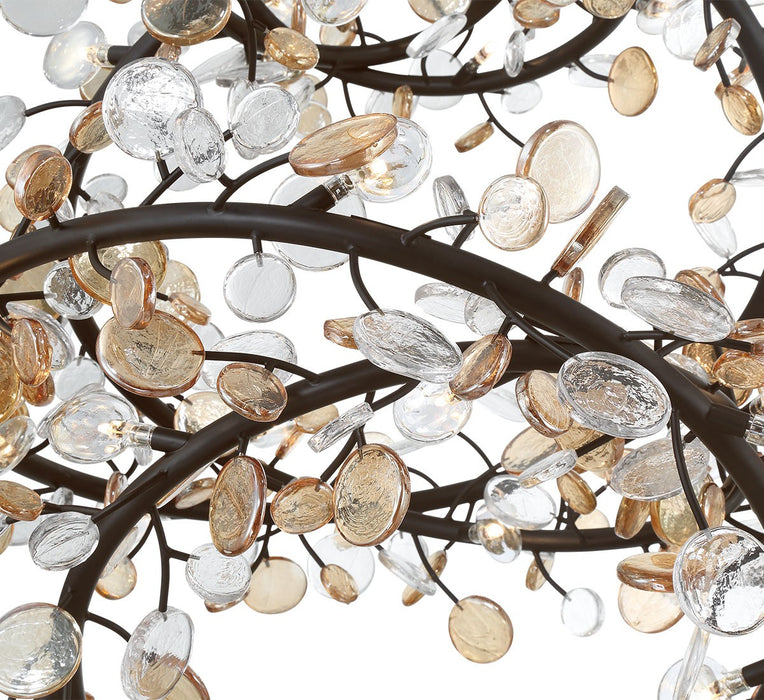 Lib & Co. - 12224-043 - LED Chandelier - Pisa - Black with Gold Accent