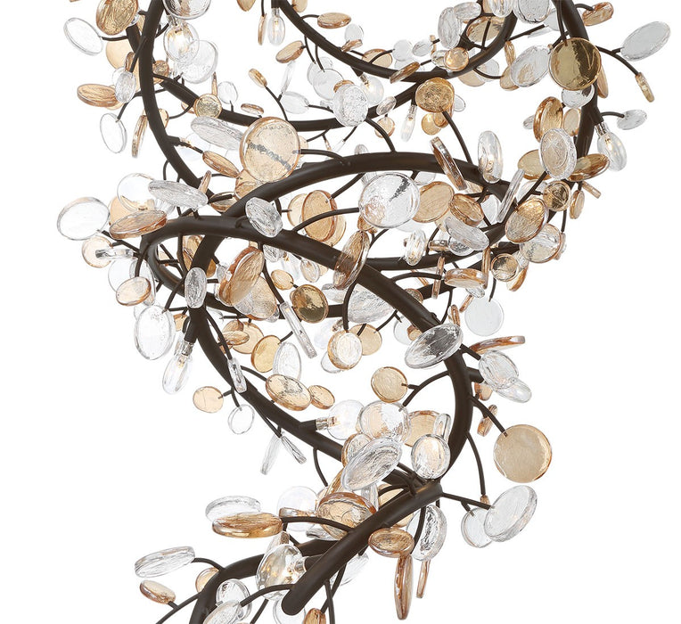 Lib & Co. - 12224-043 - LED Chandelier - Pisa - Black with Gold Accent