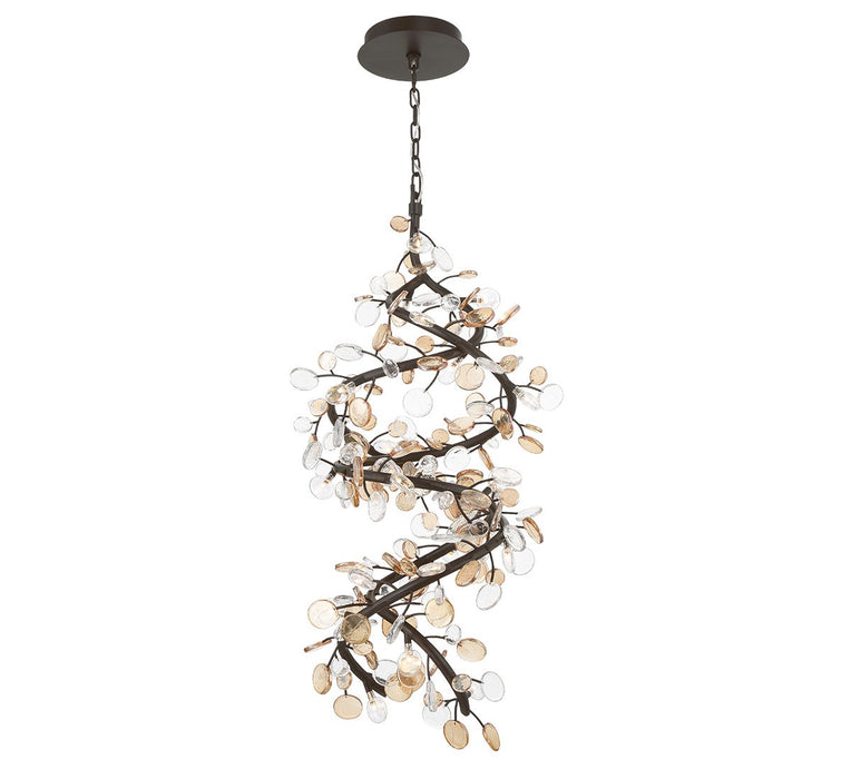 Lib & Co. - 12196-043 - LED Chandelier - Pisa - Black with Gold Accent