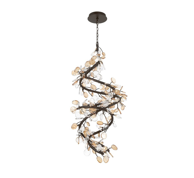 Lib & Co. - 12196-043 - LED Chandelier - Pisa - Black with Gold Accent
