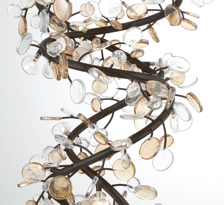 Lib & Co. - 12196-043 - LED Chandelier - Pisa - Black with Gold Accent