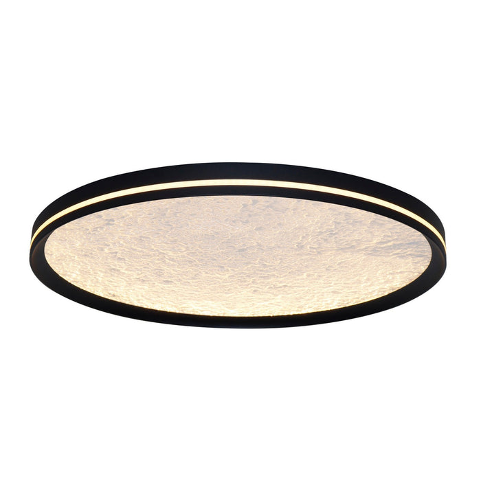 Artcraft - AC6873BK - LED Flush Mount - Luna - Black