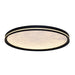 Artcraft - AC6873BK - LED Flush Mount - Luna - Black