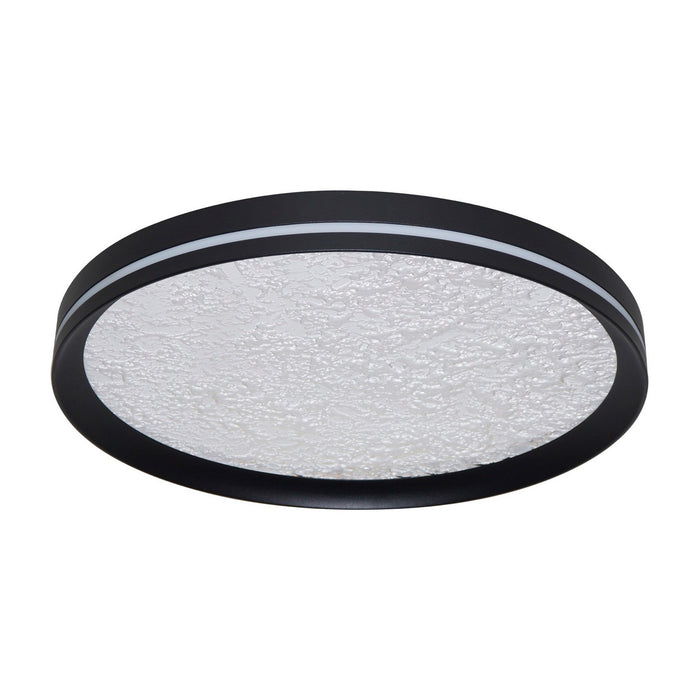 Artcraft - AC6873BK - LED Flush Mount - Luna - Black