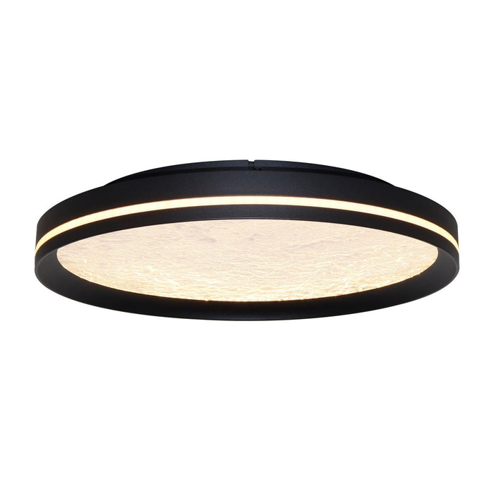Artcraft - AC6873BK - LED Flush Mount - Luna - Black