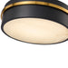 Artcraft - AC6990BB - LED Flush Mount - Dax - Black, Brass