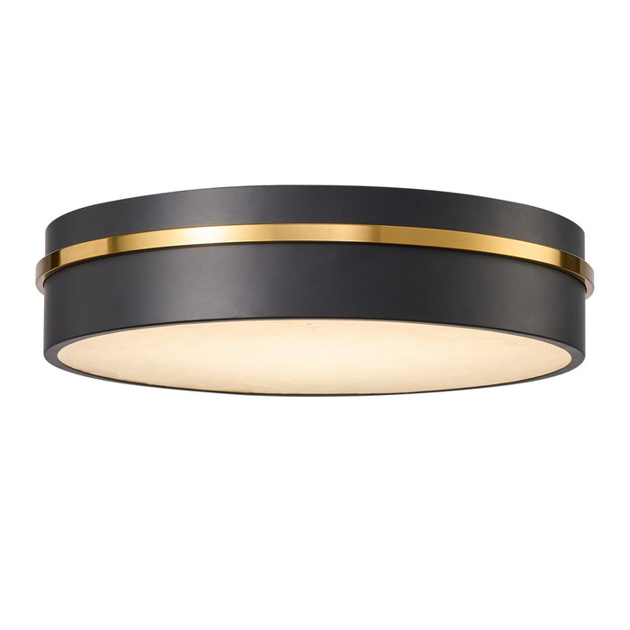 Artcraft - AC6991BB - LED Flush Mount - Dax - Black, Brass