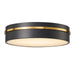 Artcraft - AC6991BB - LED Flush Mount - Dax - Black, Brass
