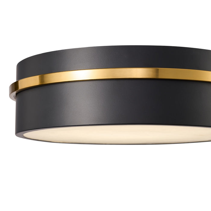 Artcraft - AC6991BB - LED Flush Mount - Dax - Black, Brass