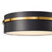 Artcraft - AC6991BB - LED Flush Mount - Dax - Black, Brass