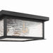 Artcraft - AC9276BK - Three Light Outdoor Flush Mount - Estate - Black, Brass