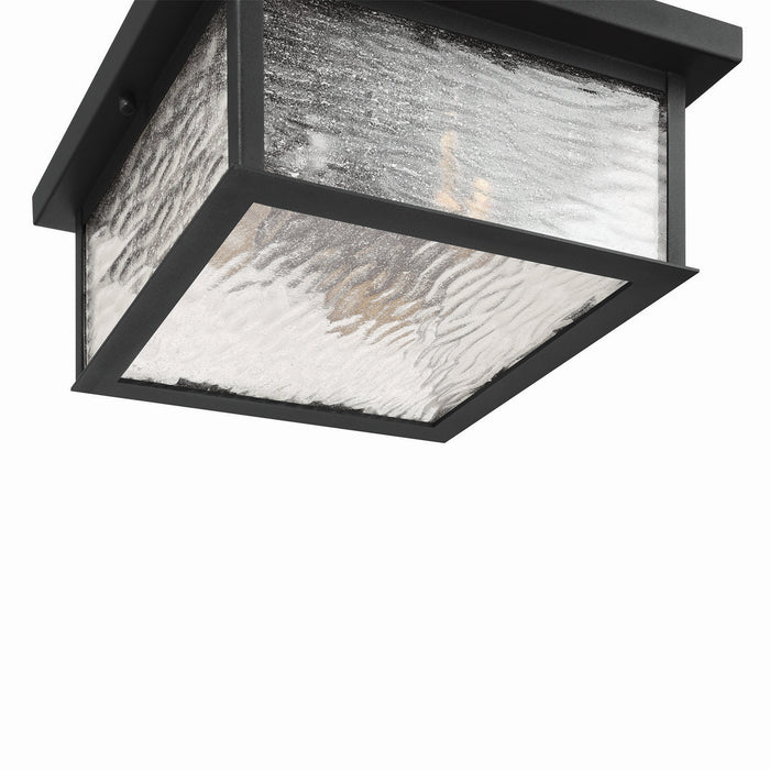 Artcraft - AC9276BK - Three Light Outdoor Flush Mount - Estate - Black, Brass