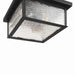 Artcraft - AC9276BK - Three Light Outdoor Flush Mount - Estate - Black, Brass